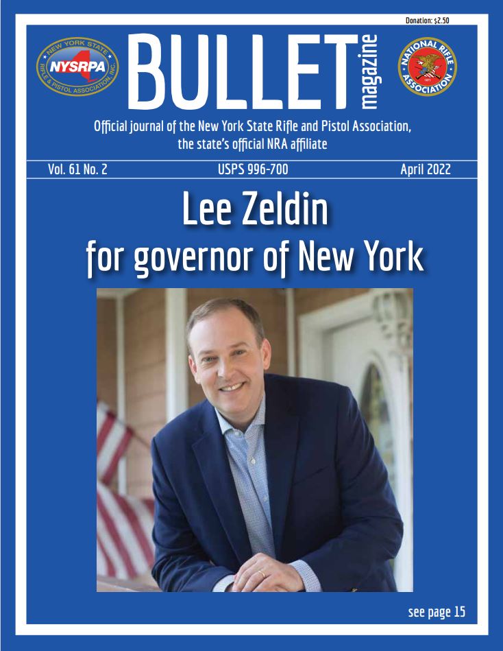 April 2022 Bullet Vote for Lee Zeldin for New York State Governor